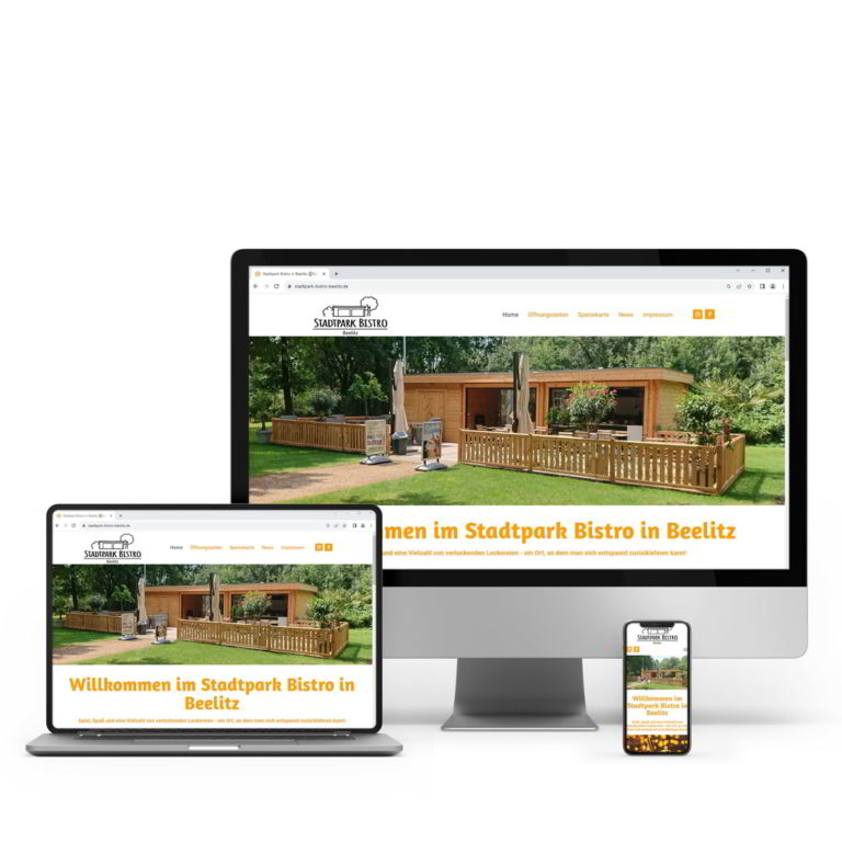 Websitedesign fürs Stadtparkbistro