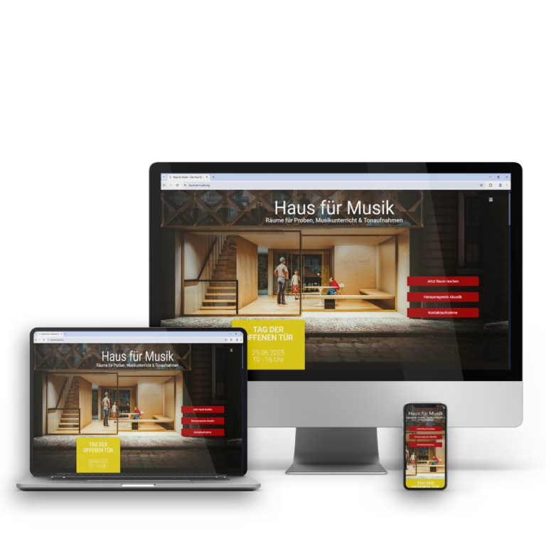 Haus für Musik Mockup